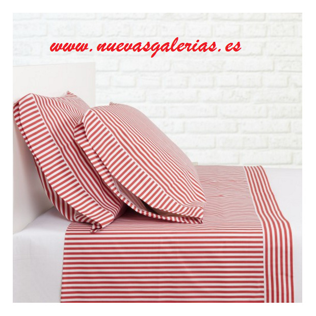 Bassols Completo Lenzuola Sailor Rojo | Bassols - 1 Set di lenzuola Sailor Red di Bassols 100% cotone egiziano Capelli mercerizz