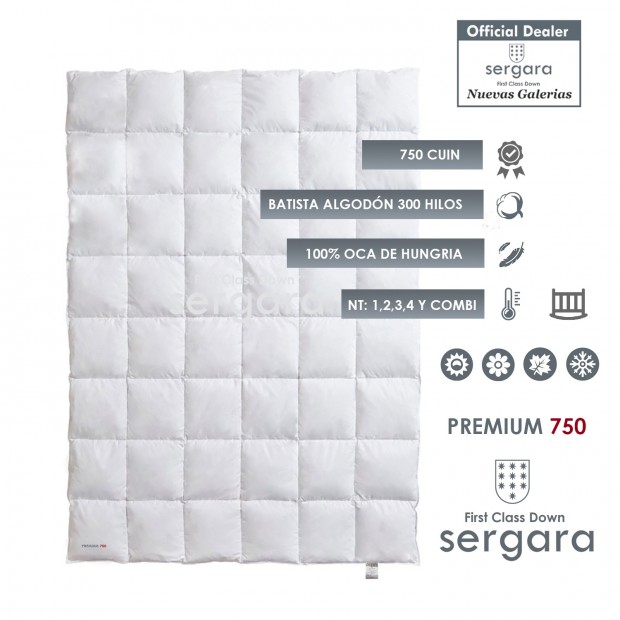 Couette bébé Premium 750 100% Duvet D'oie | Sergara