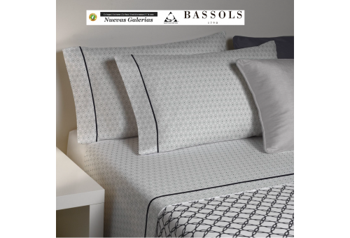 Bassols Completo Lenzuola Nager Gris | Bassols - 1 Set di lenzuola Nager Bassols Grigio 100% cotone egiziano Capelli mercerizzat