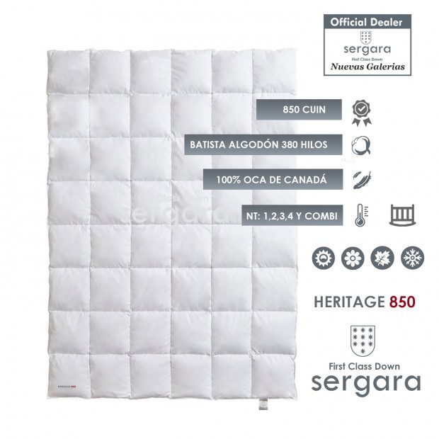 Sergara Heritage 850 | Baby-Daunendecke