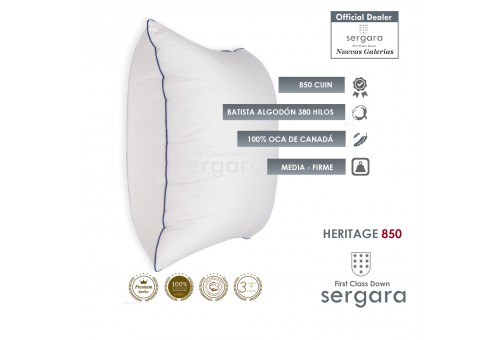 Cuscino d´Oca Sergara Heritage 850 | Medio