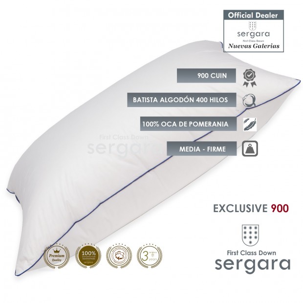 Cuscino d´Oca Sergara Exclusive 900 | Medio