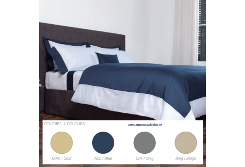 Bassols Copripiumino Bassols | Sidney - 1 Copripiumino Sidney de Bassols 100% cotone egiziano Raso mercerizzato 300 fili. 3 pezz
