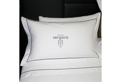 Housse de Couette Sergara de coton Égyptien 600 fils | Bourdon Noire