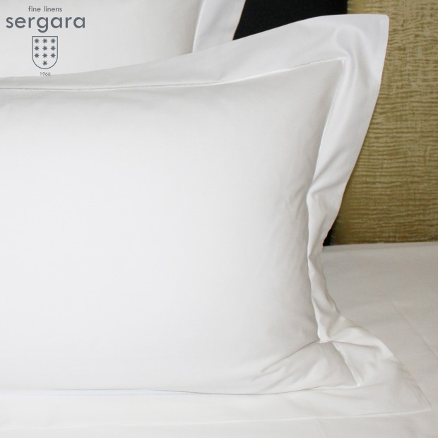 Ensemble de draps Sergara de coton Égyptien 600 fils | Bourdon Blanche