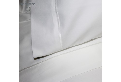 Ensemble de draps Sergara de coton Égyptien 600 fils | Bourdon Blanche