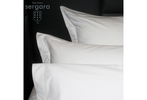 Taie D'Oreiller Carrées Sergara de coton Égyptien 600 fils | Bourdon Beig