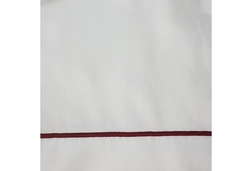 Ensemble de draps Sergara de coton Égyptien 600 fils | Bourdon Grenat