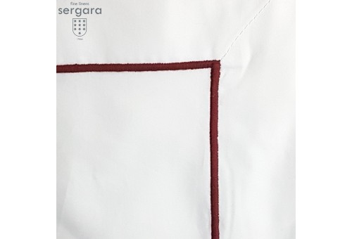 Sergara Sham 600 Thread Egyptian Cotton Sateen | Garnet Bourdon