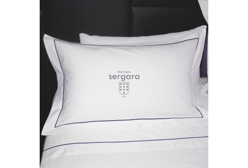Ensemble de draps Sergara de coton Égyptien 600 fils | Bourdon Bleu
