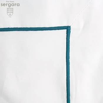 Sergara Bettwäsche Ägyptische Baumwolle 600 Fäden | Hellblaue Bourdon