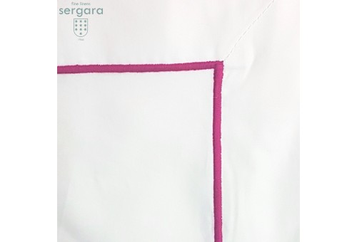 Taie D'Oreiller Carrées Sergara de coton Égyptien 600 fils | Bourdon Rose