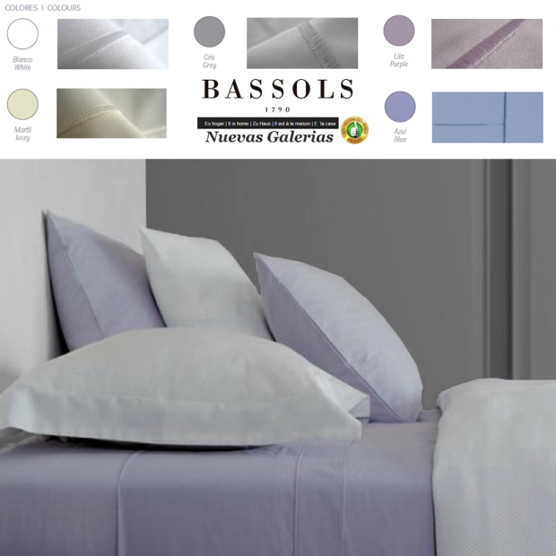 Bassols Sheet Set Paris | Bassols - 1 Sheet Set Paris by Bassols 50% Cotton 50% Polyester 180 threads. 3 pieces, Quality Guarant