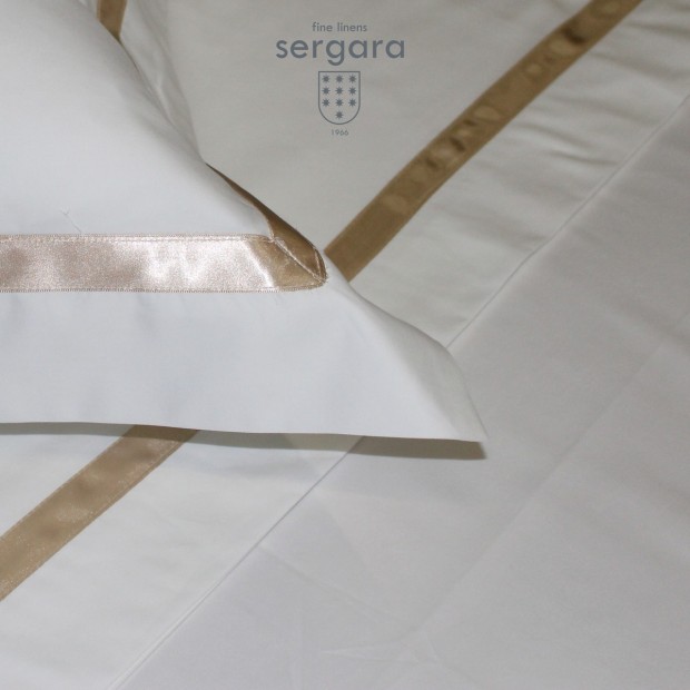 Housse de Couette bébé Sergara de coton Égyptien 600 fils | Illusion Beig