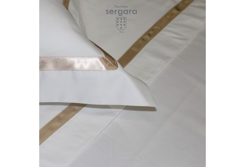 Copripiumino Culla Sergara 600 filo cotone egiziano | Illusion Beig