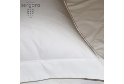Housse de Couette bébé Sergara de coton Égyptien 600 fils | Bourdon Blanc