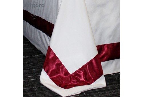 Housse de Couette Sergara de coton Égyptien 600 fils | Bicolor Rouge