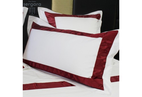 Euro Sham Sergara | Bicolor Rojo 600 hilos