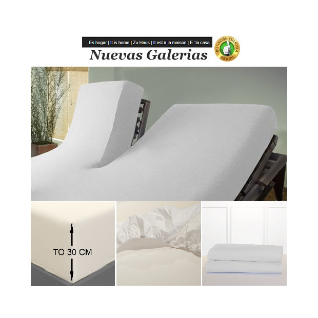 Bassols lenzuolo da sotto Articulada V Blanco | Bassols - 1 Lenzuolo coprente regolabile Tipo snodato V Bianco Bassols 100% coto