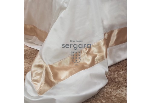 Sergara Bettwäsche Ägyptische Baumwolle 600 Fäden | Beig Bicolor