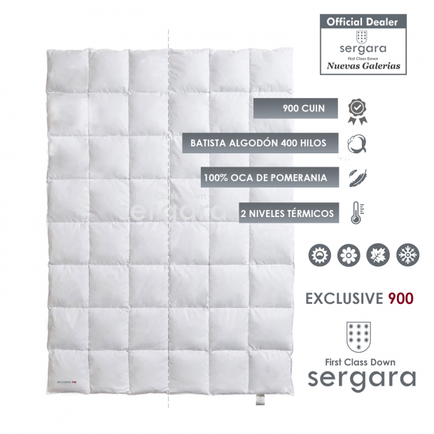 Relleno Nordico Sergara Exclusive 900 | Lechos Independientes