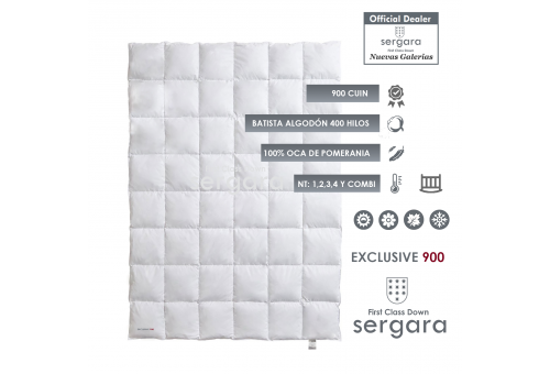 Couette bébé Exclusive 900 100% Duvet D'oie | Sergara