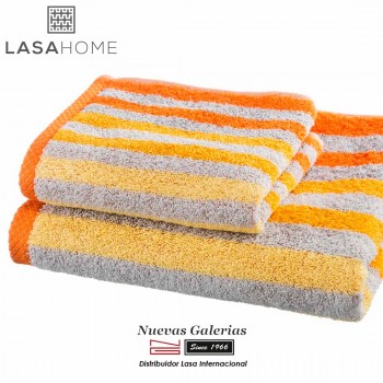 Asciugamani in cotone Arancione | Pure Stripes