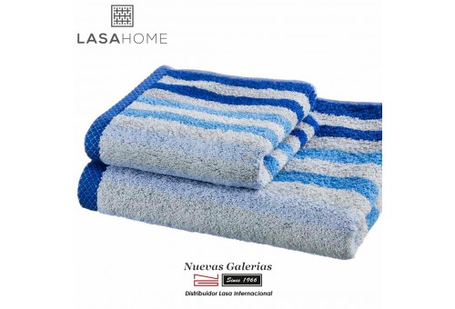 Asciugamani in cotone Blu | Pure Stripes