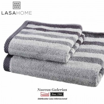 Asciugamani in cotone Grigio | Pure Stripes