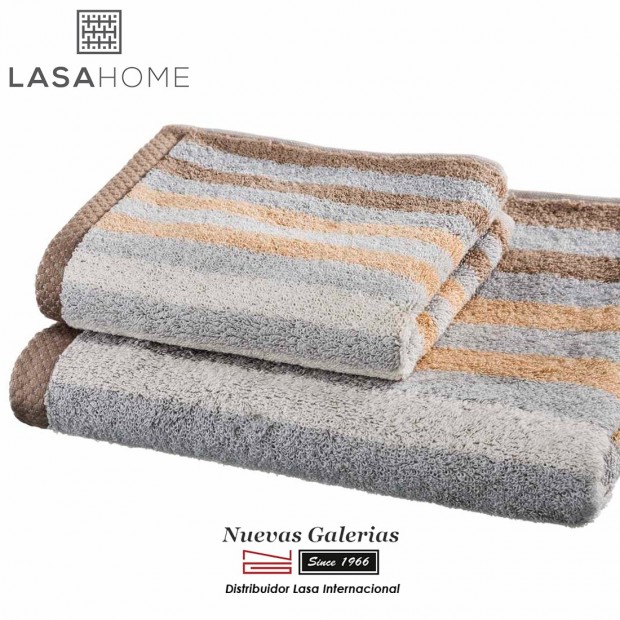 Asciugamani in cotone Marrone | Pure Stripes