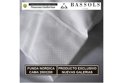 Bassols Copripiumino Cama 200x200 Soho Bl | Bassols - 1 Copripiumino Soho KINGSIZE White Bassols 100% cotone egiziano Satin Merc