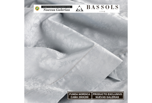 Bassols Copripiumino Cama 200x200 Jade Gris | Bassols - 1 Copripiumini Jade KINGSIZE Grigio by Bassols 100% cotone egiziano Jacq
