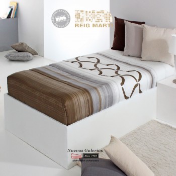Reig Marti Fitted comforter | Twist AG-05 Brown