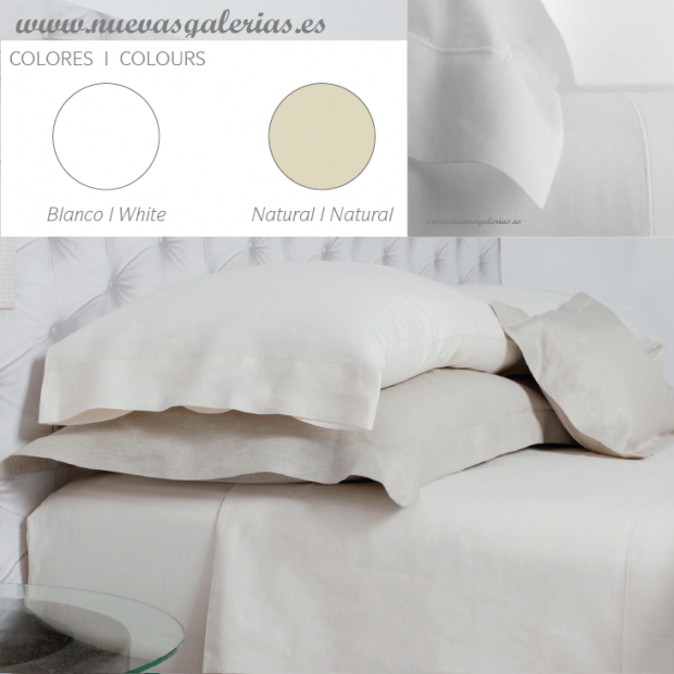 Bassols Completo Lenzuola Bassols | Ha 100%Lino - 1 Set di fogli Ha de Bassols 100% Lino Europeo , b> 3 piezas, Calidad Gara