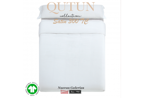 Housse de Couette de coton biologique GOTS | Qutun Blanc 300 fils