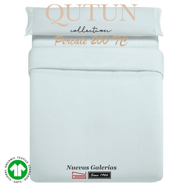 Housse de Couette de coton biologique GOTS | Qutun Ciel 200 fils