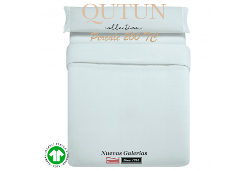 Housse de Couette de coton biologique GOTS | Qutun Ciel 200 fils