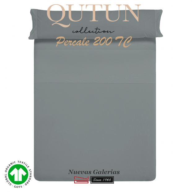 Completo Lenzuola in cotone organico GOTS | Qutun Frassino 200 fili