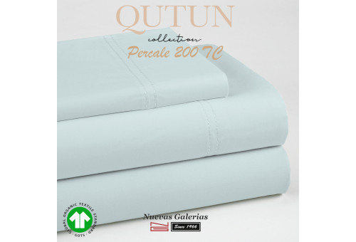 GOTS Organic Cotton Sheet Set | Qutun Sky 200 threads