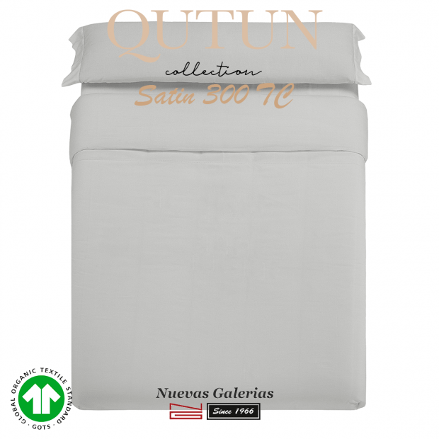 Completo Copripiumino in cotone organico GOTS | Qutun Perla 300 fili
