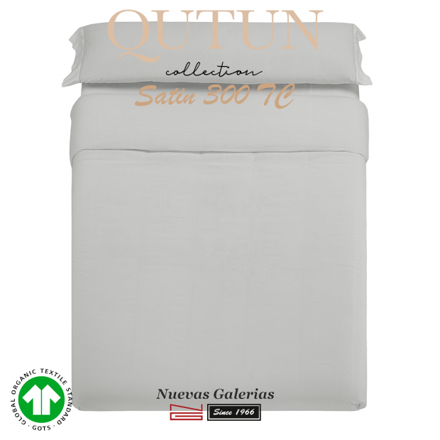 GOTS Organic Cotton Duvet Cover Set | Qutun Pearl 300 threads