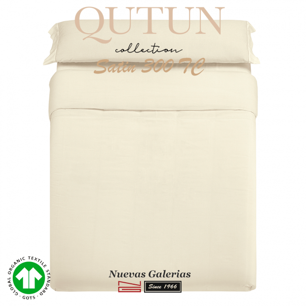 Housse de Couette de coton biologique GOTS | Qutun Naturel 300 fils