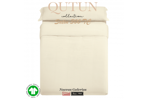 Completo Copripiumino in cotone organico GOTS | Qutun Naturale 300 fili