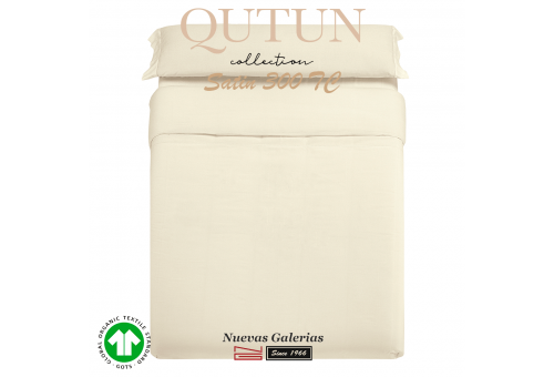 Housse de Couette de coton biologique GOTS | Qutun Naturel 300 fils