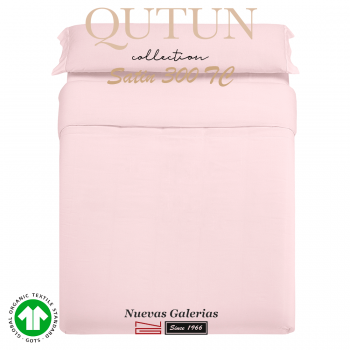 GOTS Organic Cotton Duvet Cover Set | Qutun Pink 300 threads