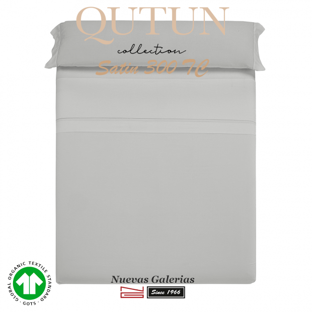 GOTS Organic Cotton Duvet Sheet Set | Qutun Pearl 300 threads