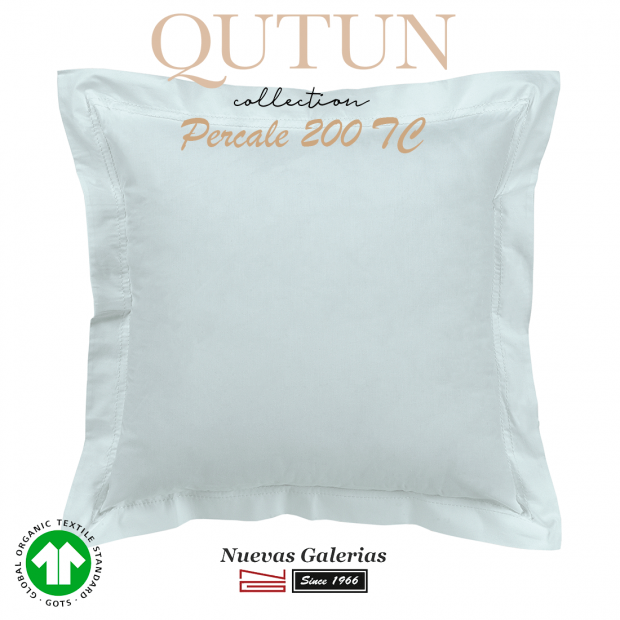 Taie D'Oreiller de coton biologique GOTS | Qutun ciel 200 fils