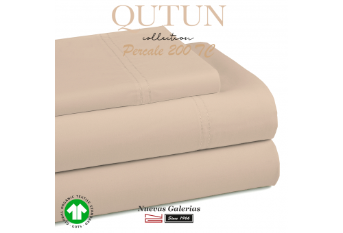 GOTS Organic Cotton Sham | Qutun taupe 200 threads
