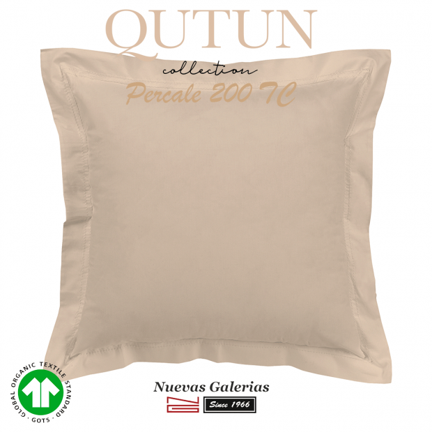 Federe in cotone organico GOTS | Qutun tortora 200 fili