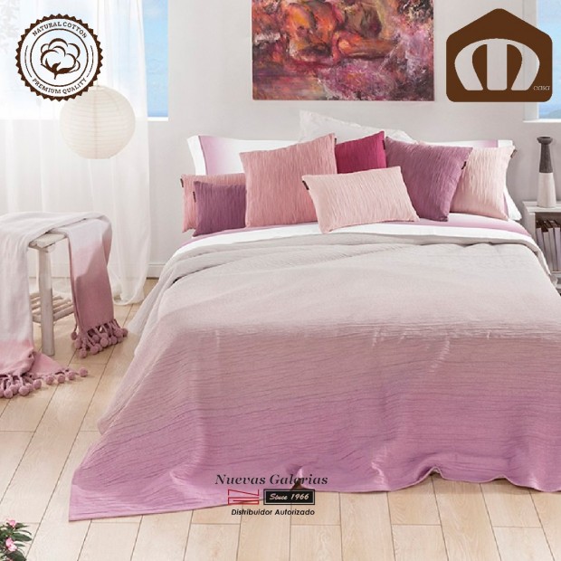 Manterol Cotton Bedcover 003-14 | Formentera Pink
